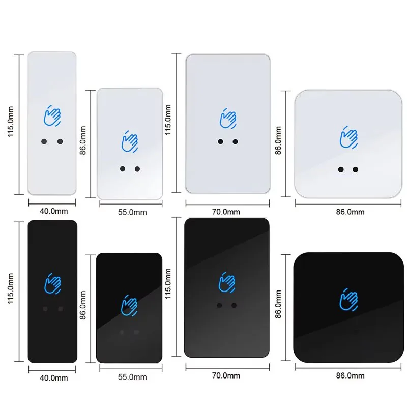 

New 12V/24V Touchless Infrared Sensor Switch No Touch Contactless Switches Door Release Access Control Exit Button With Led