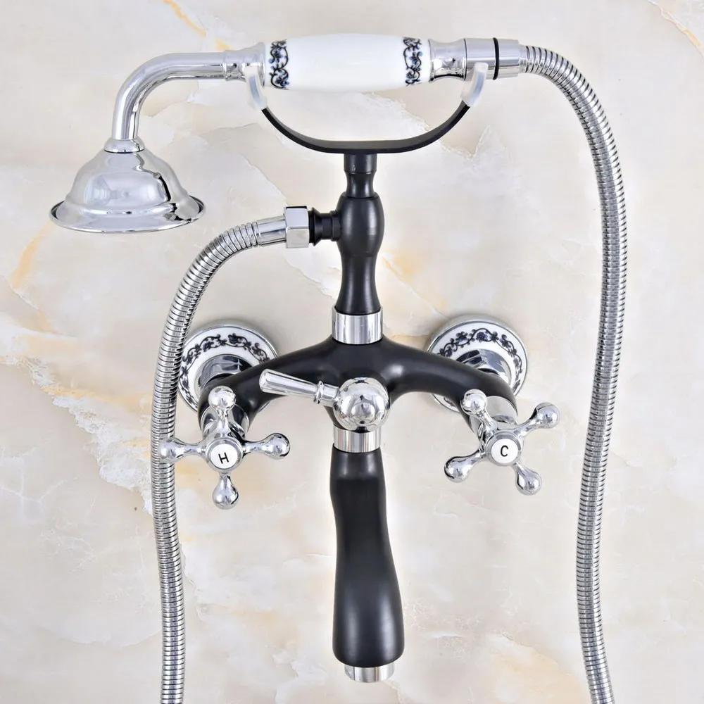 

Хромированный латунный Смеситель для ванной комнаты с двумя ручками, 150 см