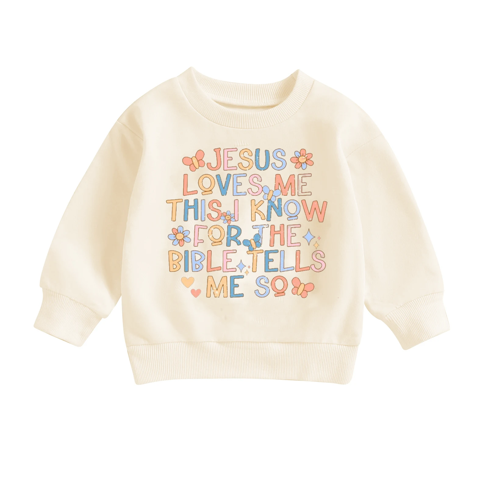 

Toddler Girl Floral Print Crew Neck Sweatshirt Long Sleeve Pullover Top Casual Winter Fall Outfit Clothes for Baby Girls