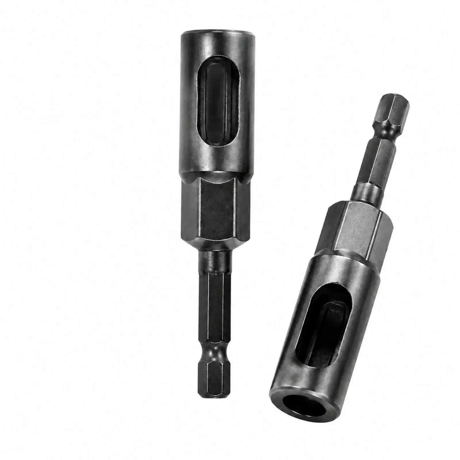 Open-Sided Hexagonal Socket Bit 80 Mm Length Hex Shank Socket Bit with Side Opening Long-Reach Extended Nut Sleeve for