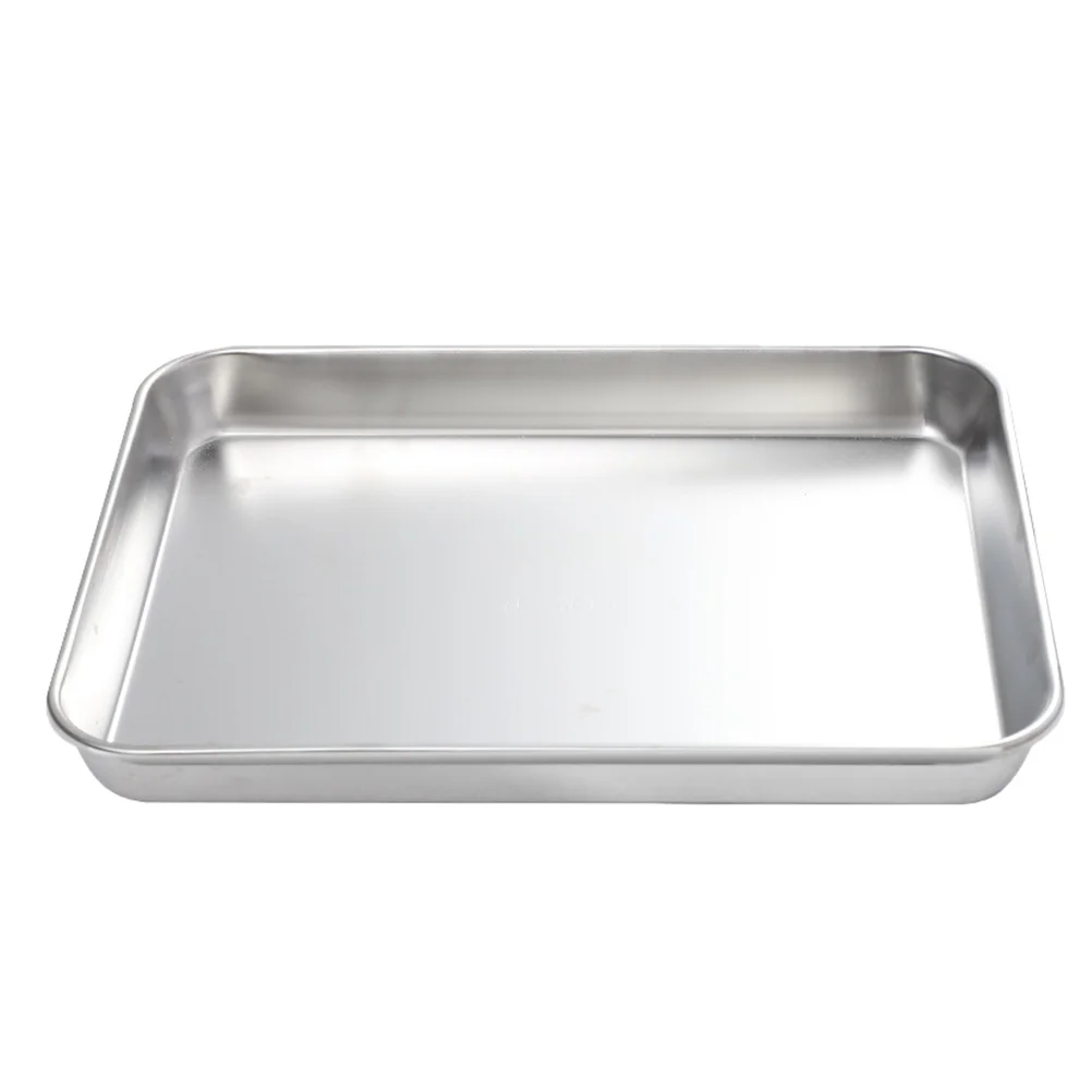 

Stainless Steel Bakeware Toaster Oven Ovens Pan Sushi Kitchen Supplies Barbecue Tray Plate Food Container Serving