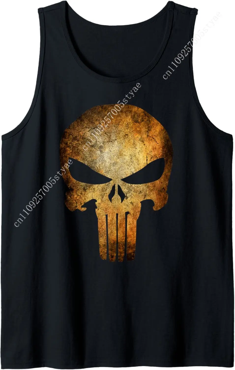 

Marvel Punisher Rusted Skull Logo Tank Top