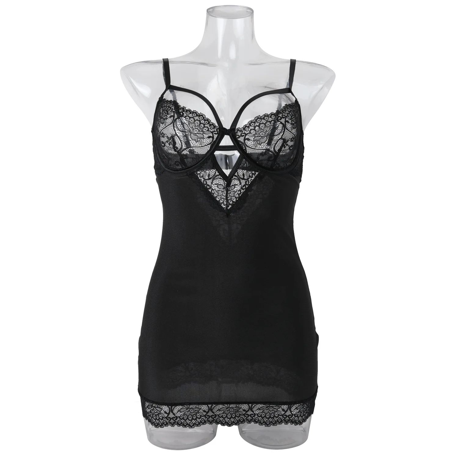 

Sexy lingerie lace hollow straps hip-covering sexy pajamas