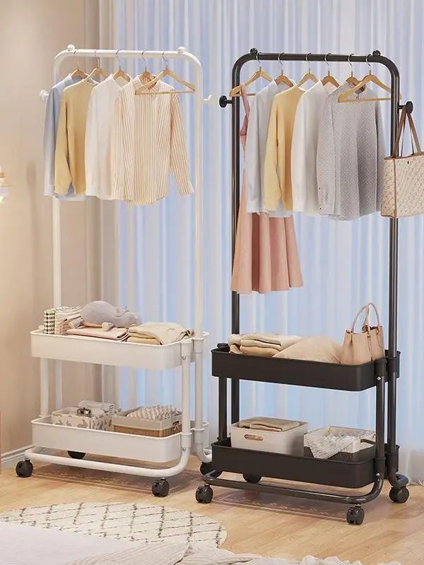 

Simple Stand-alone Single Rod Clothes Drng Ra Bedroom Balcony Metal Clothesline Holder Easy-to-use Storage Organizer