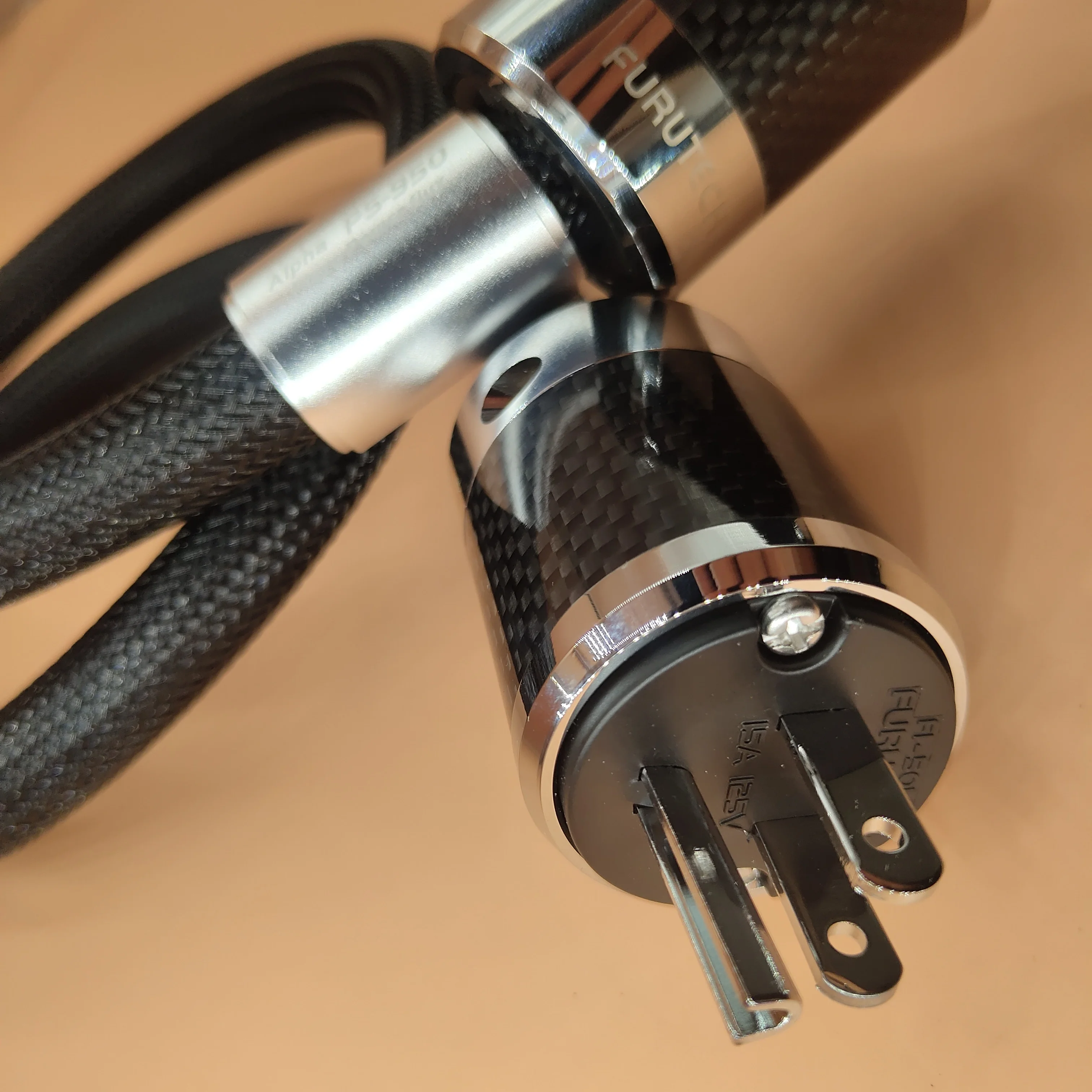 Hi-End Furutech Alpha PS-950-18 Alpha-Occ Dirigent Koolstofvezel Vlaggenschip Hi-Fi Upgrade Netsnoer Ac Power Kabel made In Japan