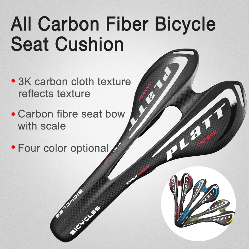 Full Carbon MTB Saddle Lightweight Durable Bike Seat for Road And Mountain Biking - view 2