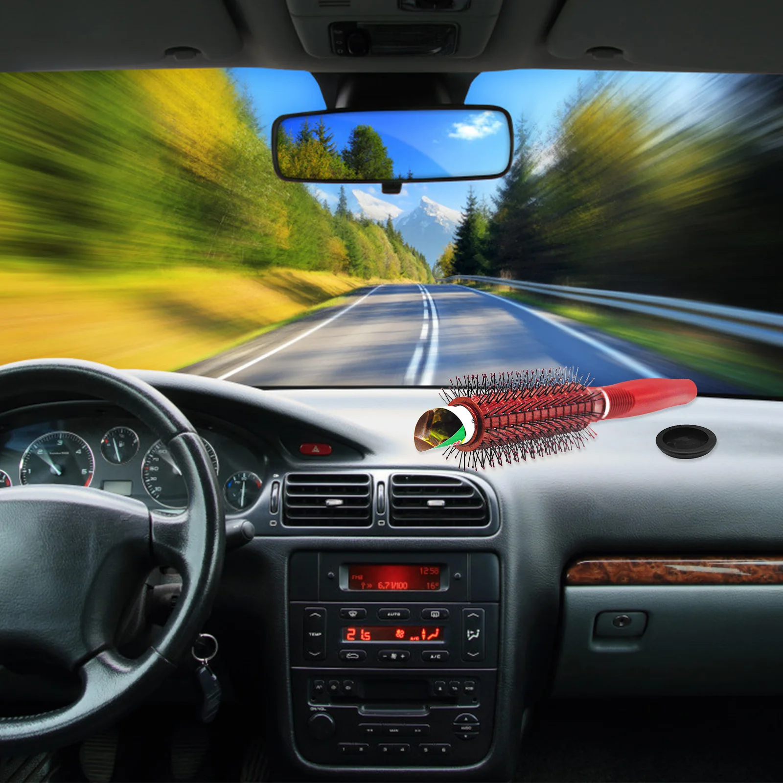 

Creative Comb Storage Box Hidden Compartment ABS Material Portable Hairbrush Case Travel Gift Multi Purpose Container Stylish