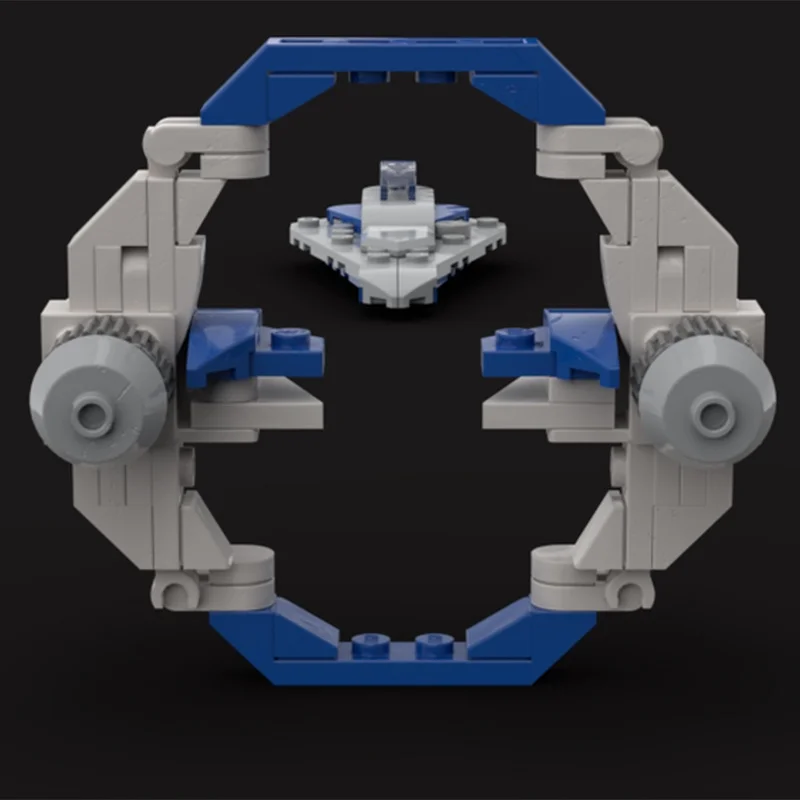 64pcs MOC Delta 7 Hyperdrive Spaceed Model Building blocks Architecture creative toy idea Christmas gifts Brick Kids Birthday