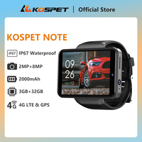 2024 KOSPET NOTE 4G Android Smart Watch Men Dual Camera 3GB+32GB Fitness Electronic Watches GPS SIM Card Ultra Smartwatch Women