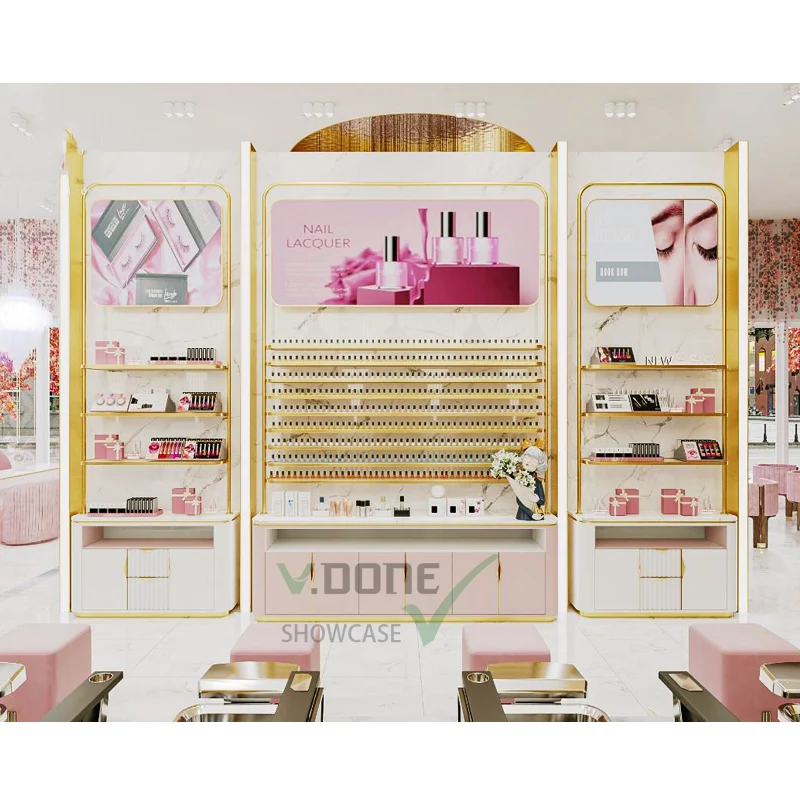 Custom. OEM/ODM cosmetic beauty store layout design store for cosmetics perfume display cabinet