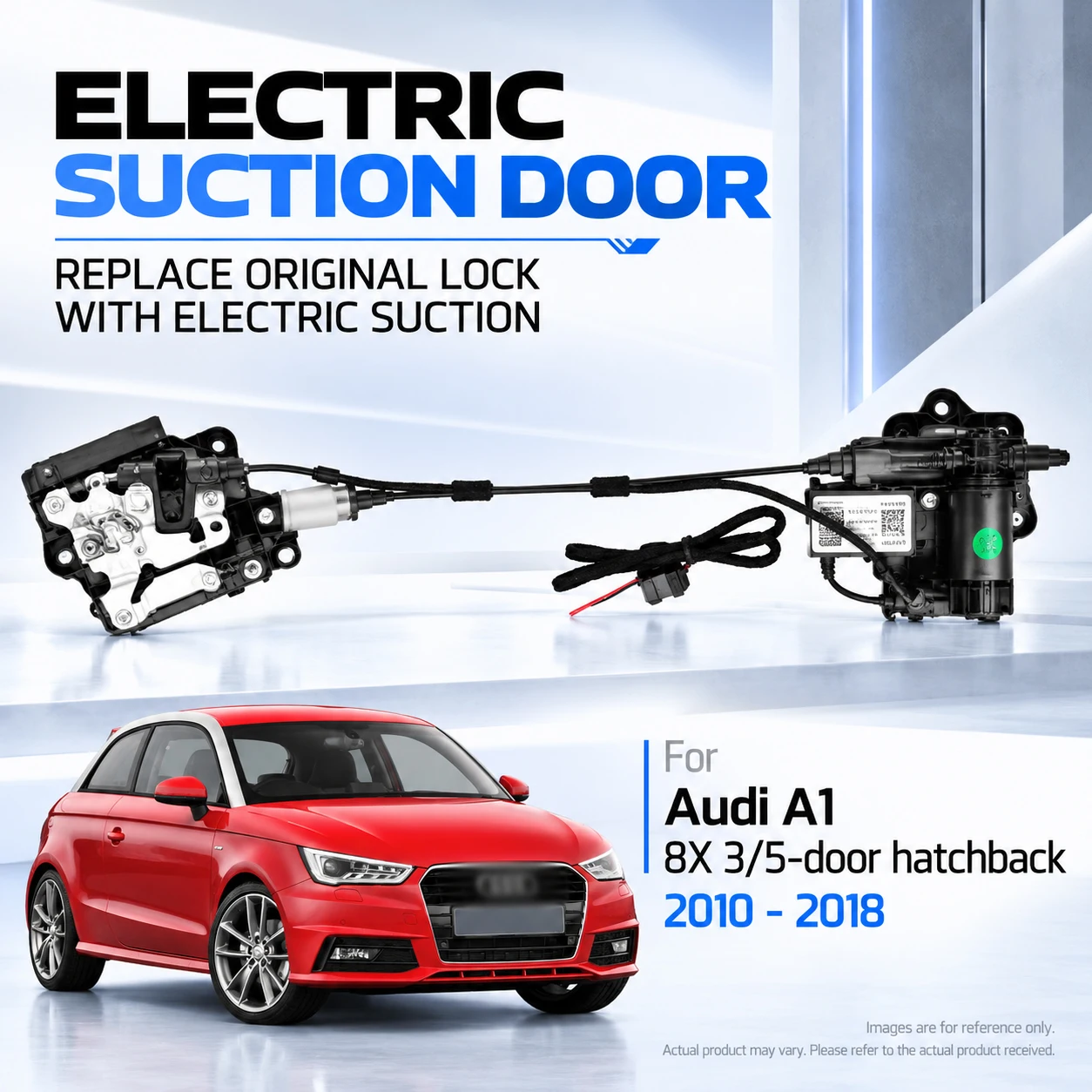 For Audi A1 8X 3/5-door hatchback 2010-2018 Car Specific Electric Soft Close Door Lock Replacement Kit Auto Suction Door Upgrade