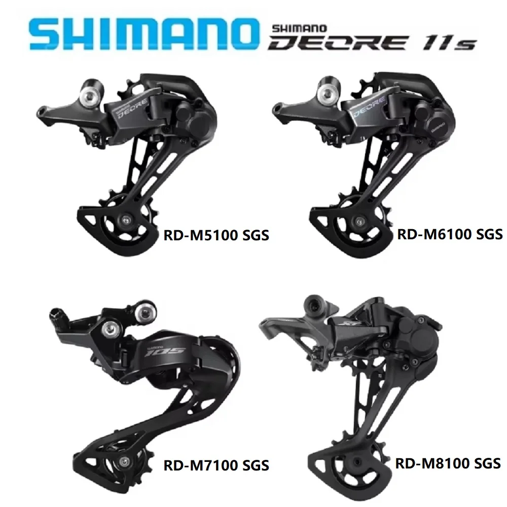 Задний переключатель SHIMANO серии SGS серии XT/DEORE для горного велосипеда M5100 M6100 M7100 M8100 11S, оригинальные детали