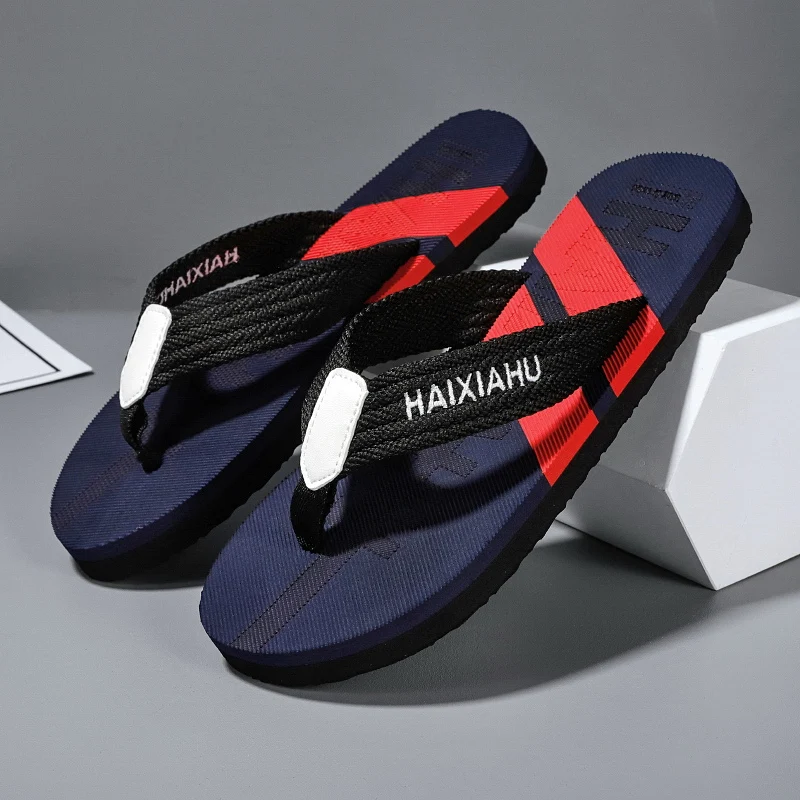 Summer Vietnamese slippers for men simple outer wear casual flip-flops lightweight fashionable beach non-slip slippers 39-45