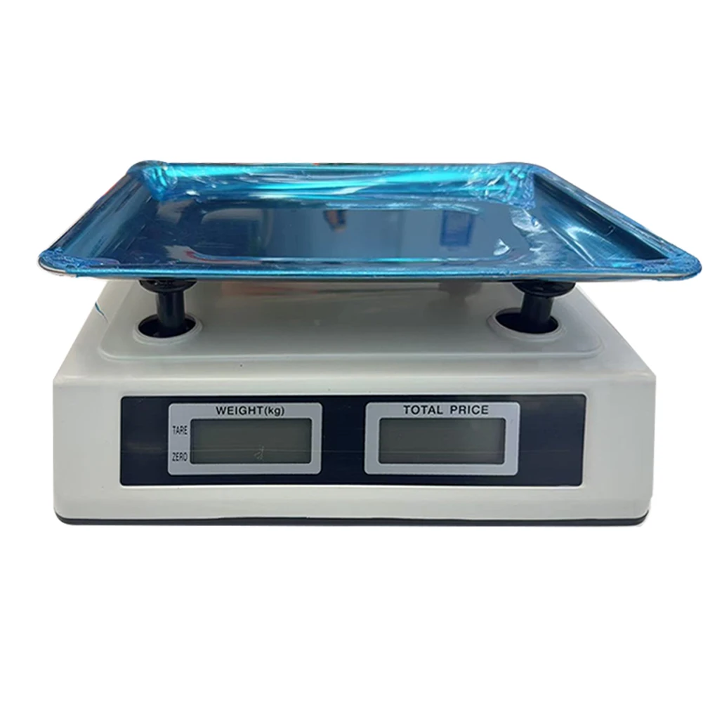 40kg/1g Price Computing Scale with Stainless Steel Plate Commercial Price Scale LCD Digital Display for Farmers Market Meat Shop