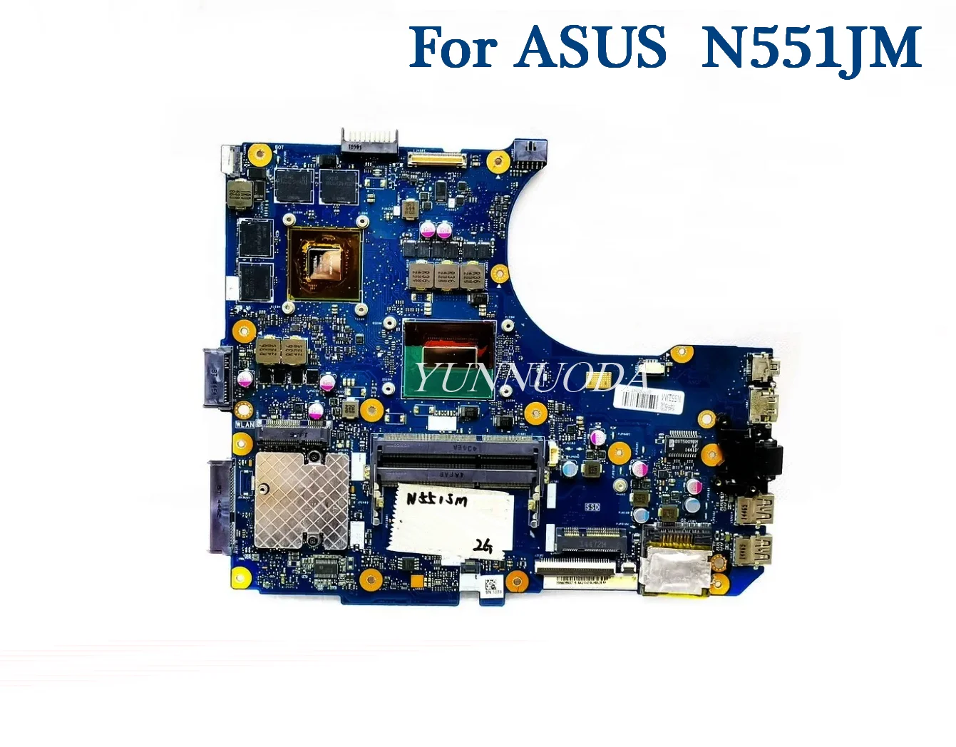 N551JM For ASUS N551JM N551JK Laptop Motherboard Mainboard with I5 I7 4th CPU GTX860 GTX950  GPU USB audio Woofer boa100% Tested