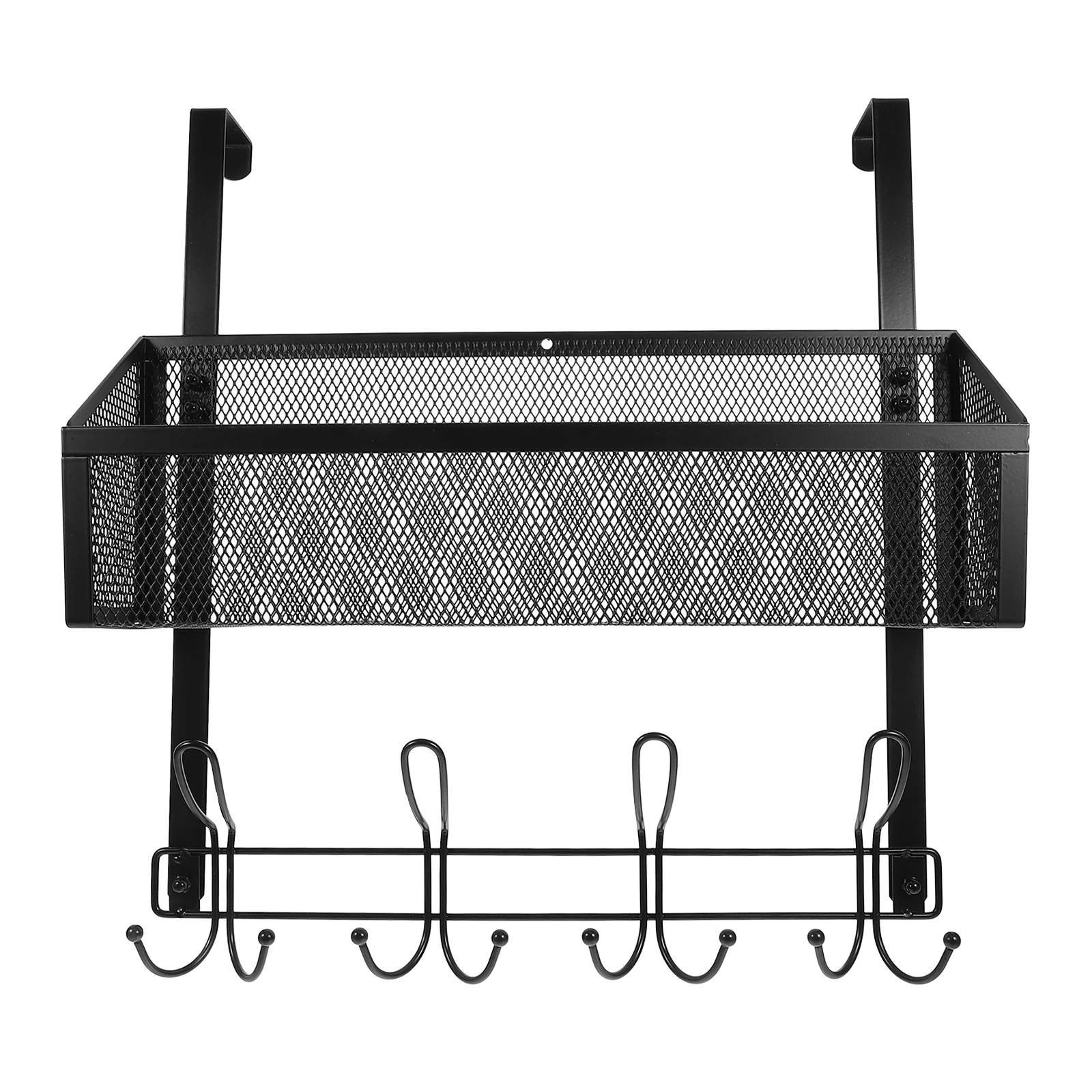 

Over The Storage Organizer Bathroom Door Basket Closet Organizer Heavy Duty Carbon Steel Space Saving Modern Design For