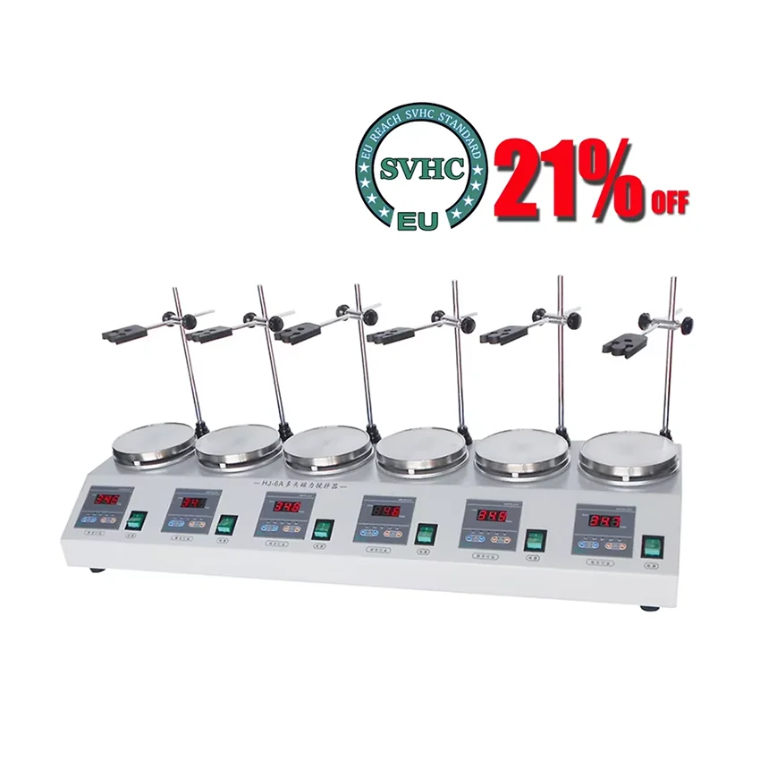 220V 6-head Magnetic Heating S - Lab Magnetic Stirrer Hot Plate 评论和价格