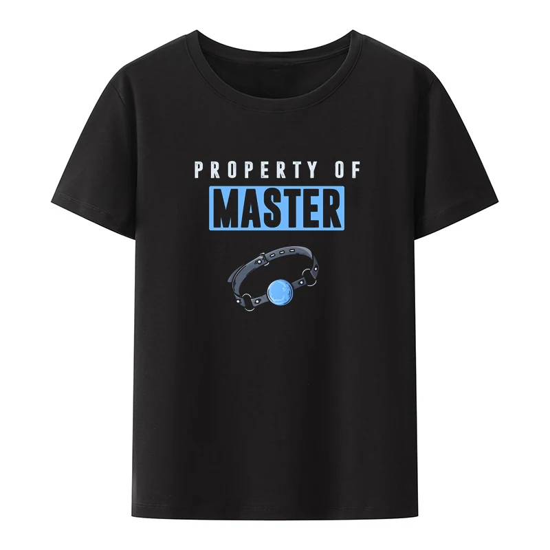 Master BDSM Funny Graphic Tshirts Bdsm Print Top Tee Creative Leisure Men Clothing Breathable Cool Short-sleev Novelty Tees Tops