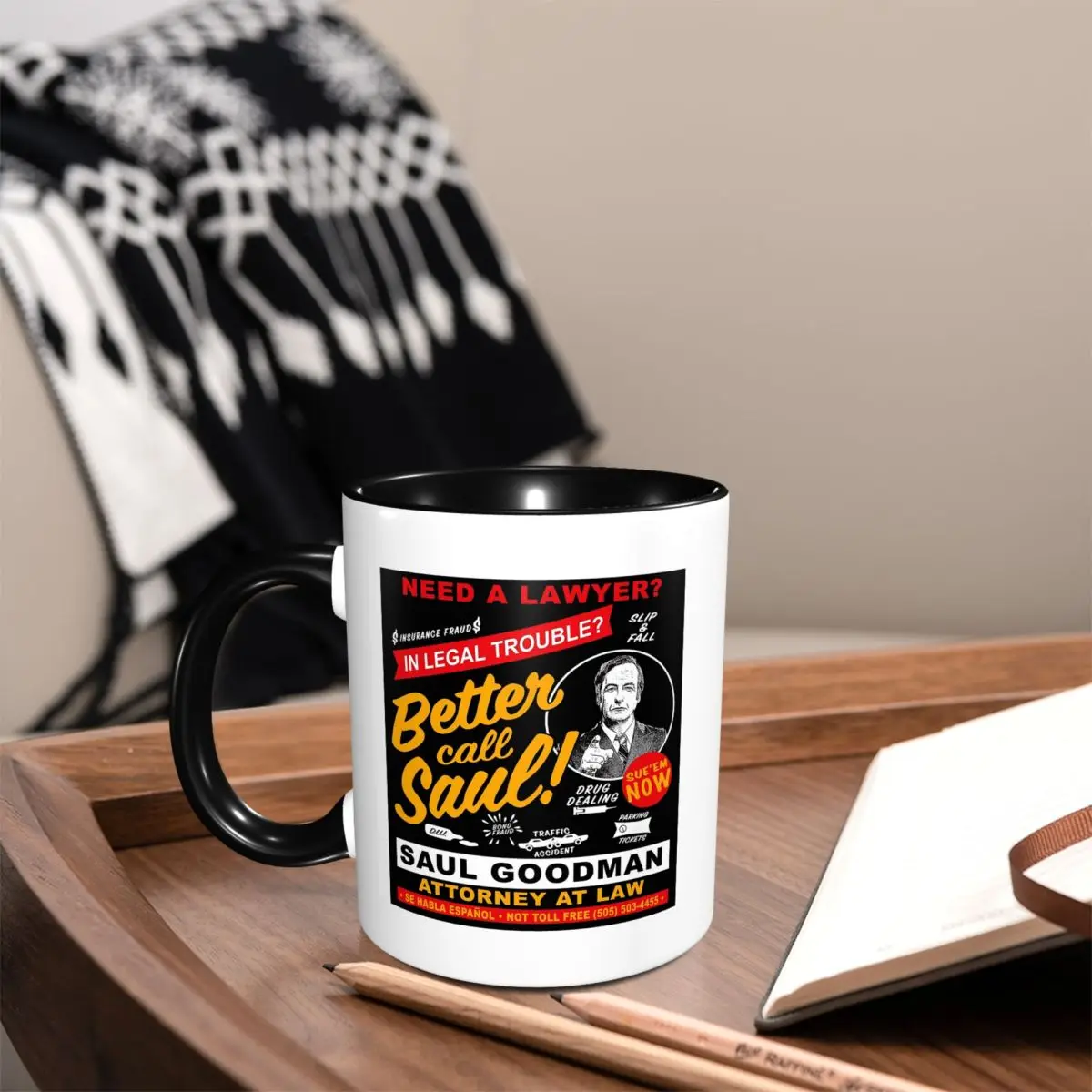 Need A Lawyer Then Call Saul Dk Mug Funny Ceramic Coffee Cups Tea Mugs Milk Cup Drinkware Gifts for Woman Man