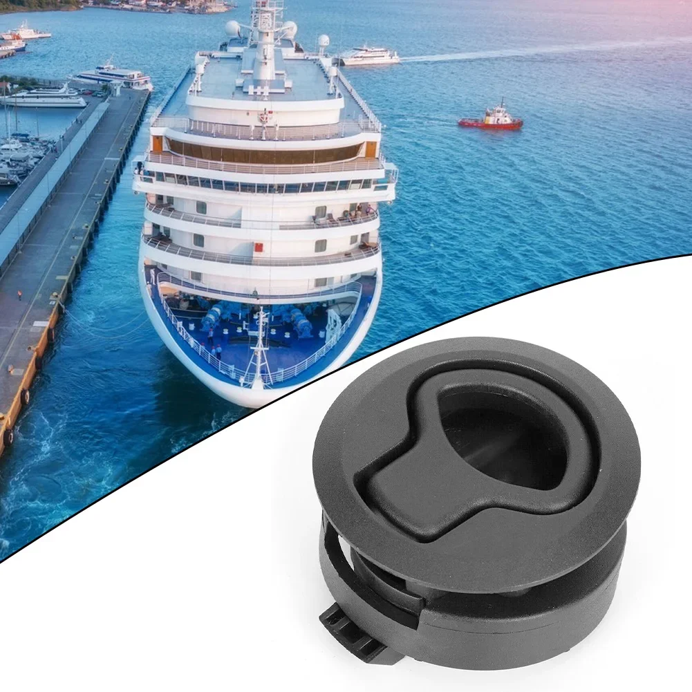 

Round Black Flush Pull Slam Latch Deck Hatch Handle Lock For Marine Boat RV Dra 2024 Hot Sale Brand New And High Quality