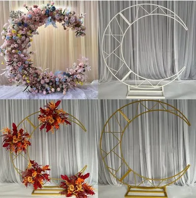 New wedding props, iron art, moon decorations, internet celebrity check-in, live broadcast, decoration props, flower art