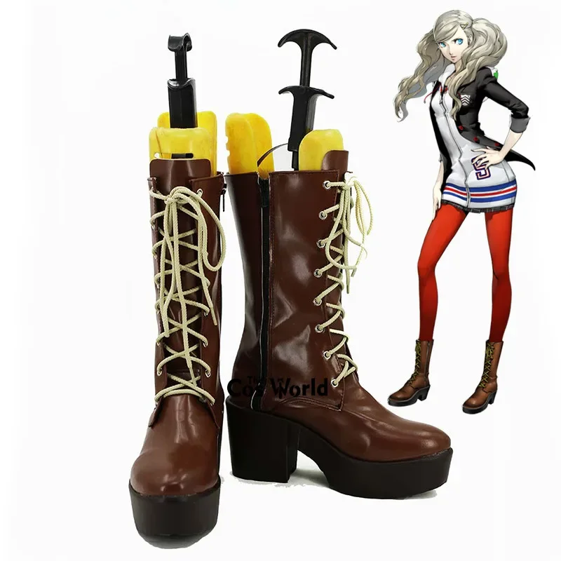 Persona 5 PANTHER Anne Takamaki Games Customize Cosplay Shoes Boots