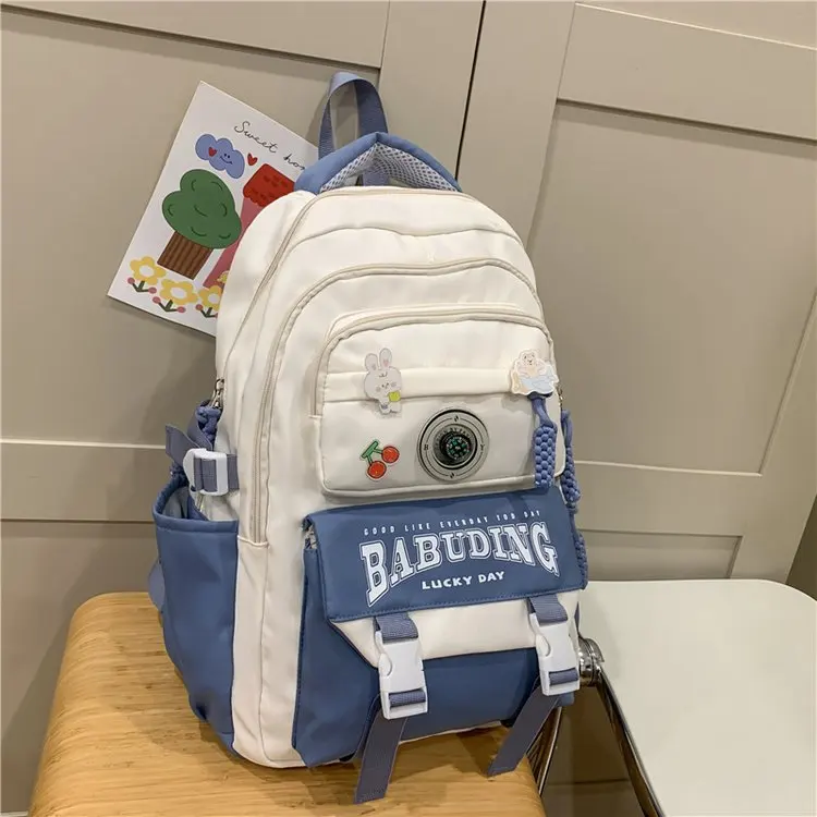 Vierteiliges Studenten-Rucksack-Set, gut aussehend, leicht, extrem große Kapazität, langlebig und robust, Umhängetasche, einfacher Rucksack