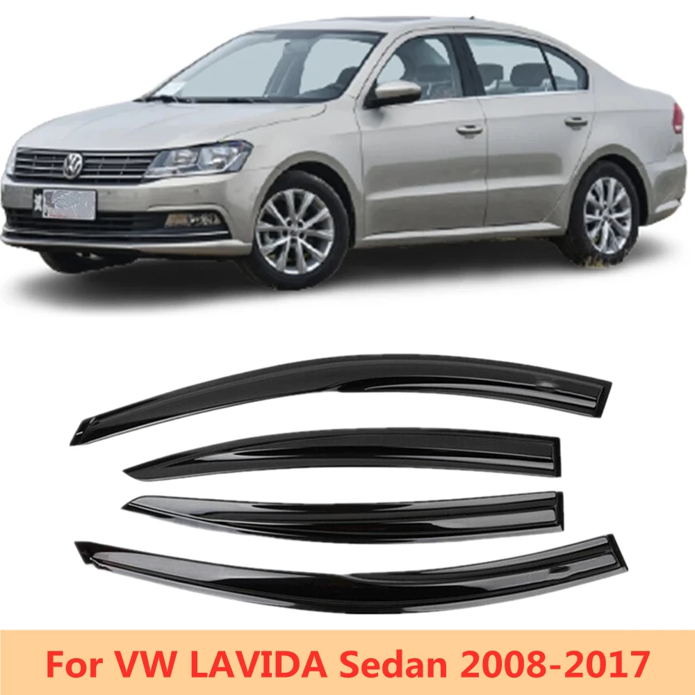 For VW LAVIDA Sedan 2008-2010 2011 2012 2013 2014 2015 2016 2017 Side Window Vent Visor Sun Rain Deflector Guard Awning Shelter