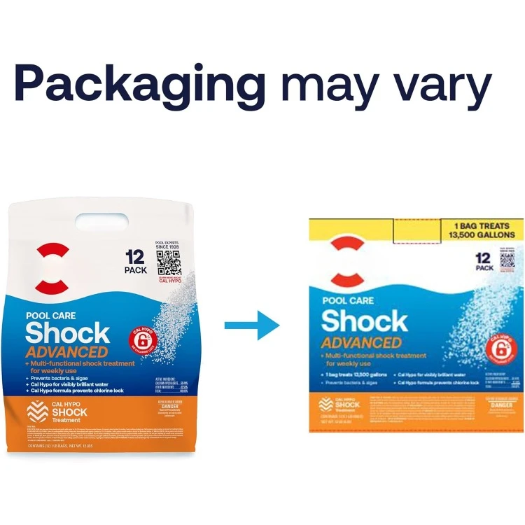 HTH 52037R Pool Care Shock Advanced, Swimming Pool Chemical - Cal Hypo Formula, Prevents Bacteria & Algae, Restores Crystal Clea image 5