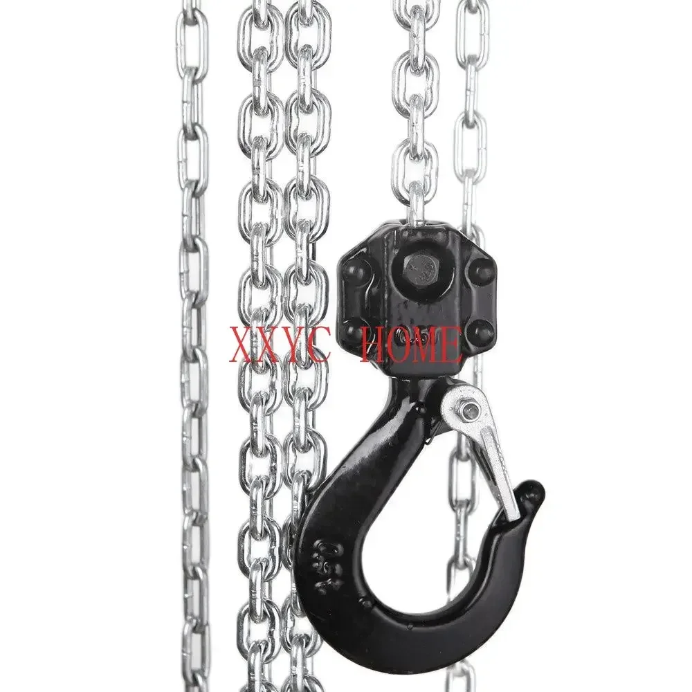 KACC Mini Hand Chain Hoist Hook Mount 0.25/0.5 Ton Capacity 3M Lift  CE Certificate Portable Manual Lever Block Lifting