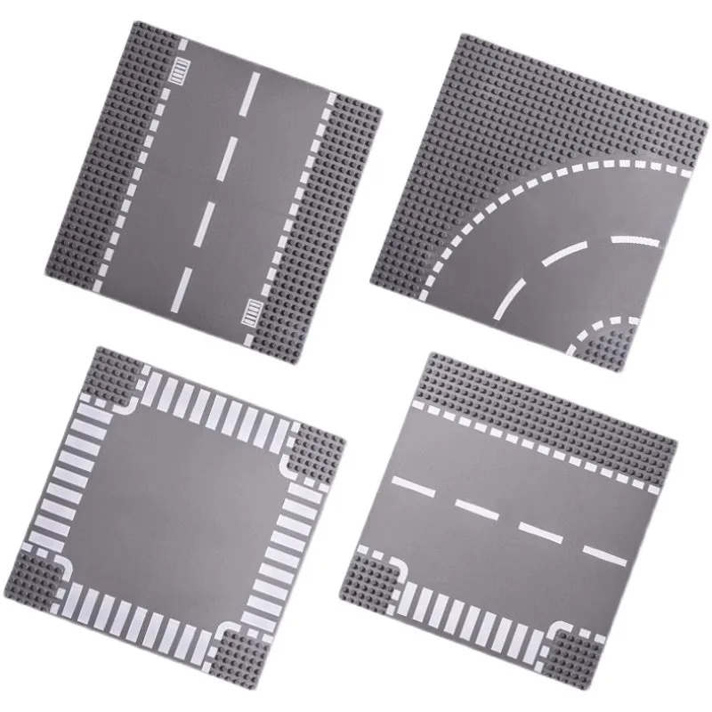 32*32 نقطة اللبنات الطوب قاعدة لوحة الكلاسيكية شارع المشاهد مستقيم منحني نهر اللوح الأساسي لتقوم بها بنفسك تجميع ألعاب أطفال #6