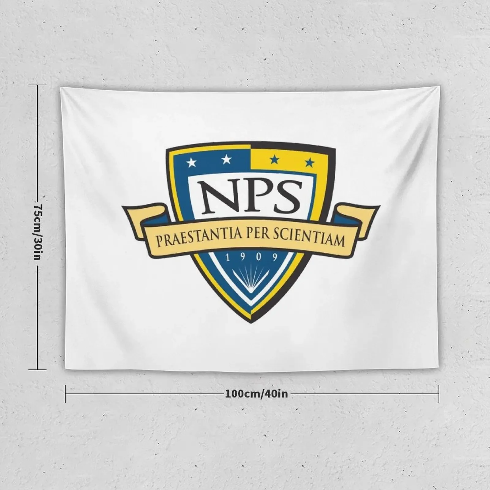 Naval Postgraduate School Logo Tapestry Home And Comfort Decor Art Mural Tapestry