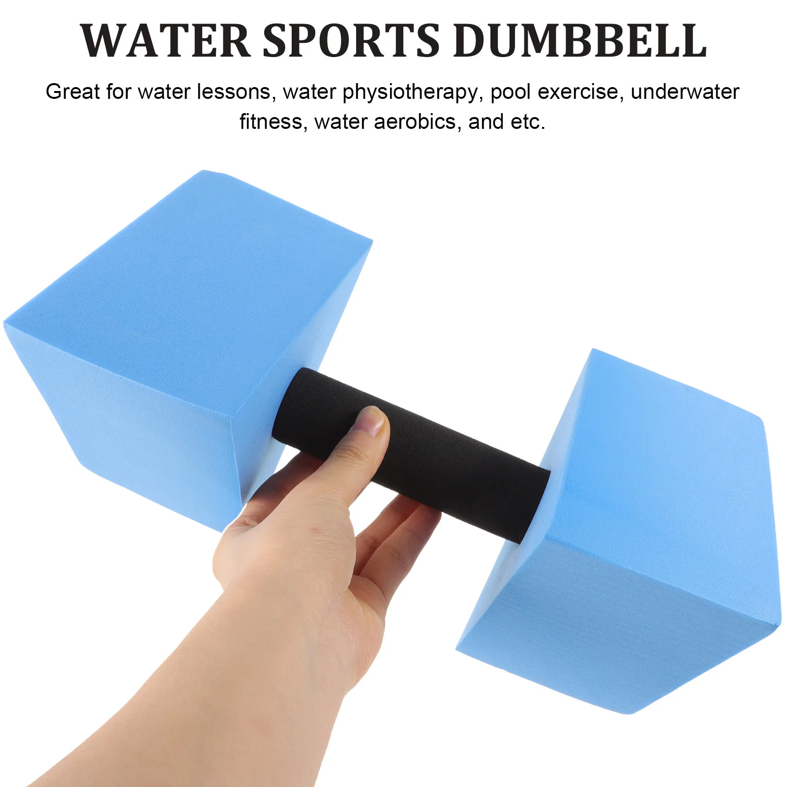 

Aquatic Barbells Water Dumbbells Pool Weights for Exercise Swimming Blue Toddler