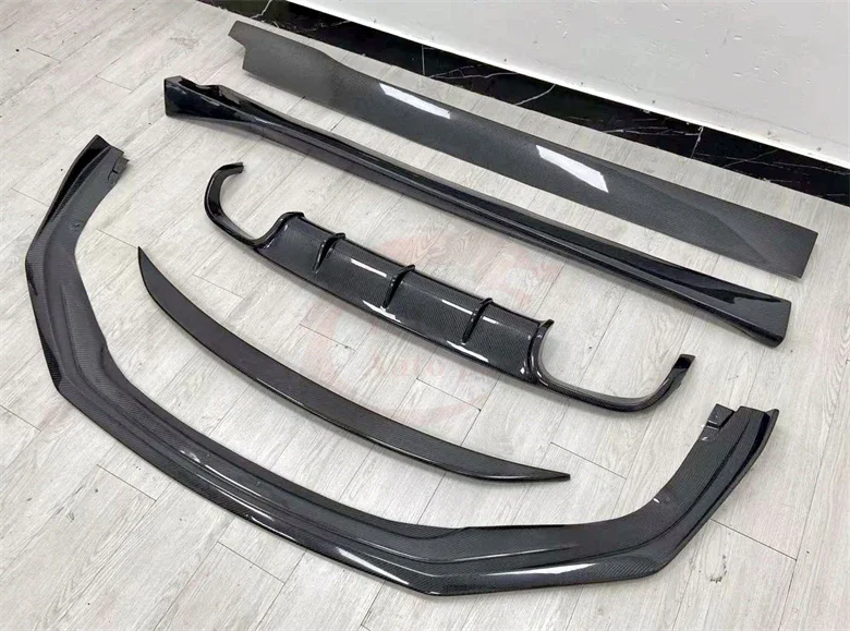 Kit de corpo de fibra de carbono para para-choque dianteiro, saia lateral, difusor traseiro, spoiler traseiro para porsch 911 991.2 carrera 2016-2018