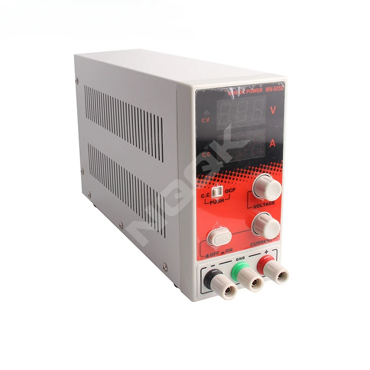

60V 5A Adjustable DC regulated power supply with cooling fan AC fuse