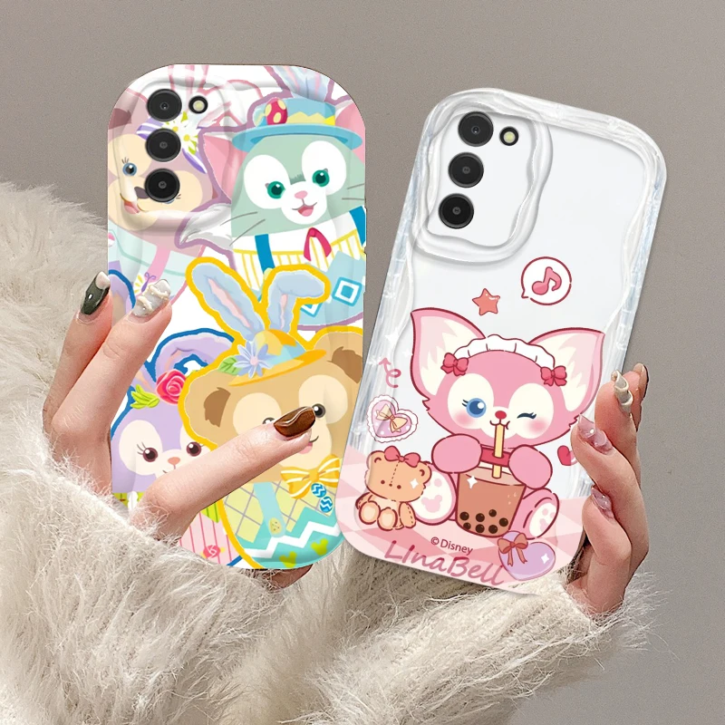 Linabell Disney Anime For Samsung S24 S23 S21 S20 Ultra Plus FE A73 A72 A71 A51 A31 A05S A05 A04 5G Wave Oil TPU Phone Case