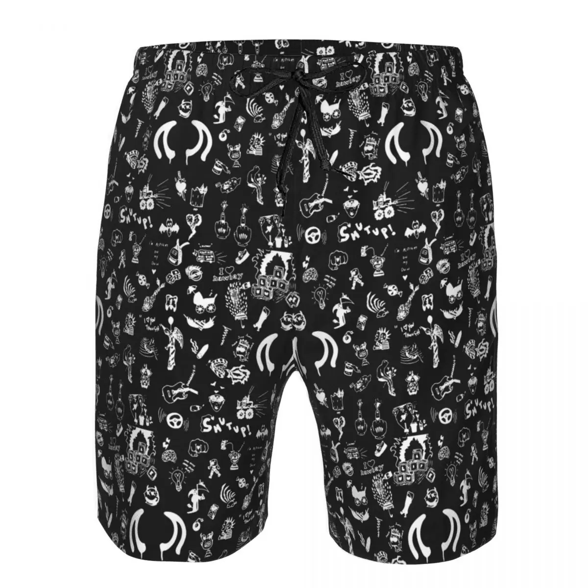

Yungblud Drawings Tattoo Sheet Trunks Beach Board Shorts Casual Quick Dry Swimming Summer Men Pants