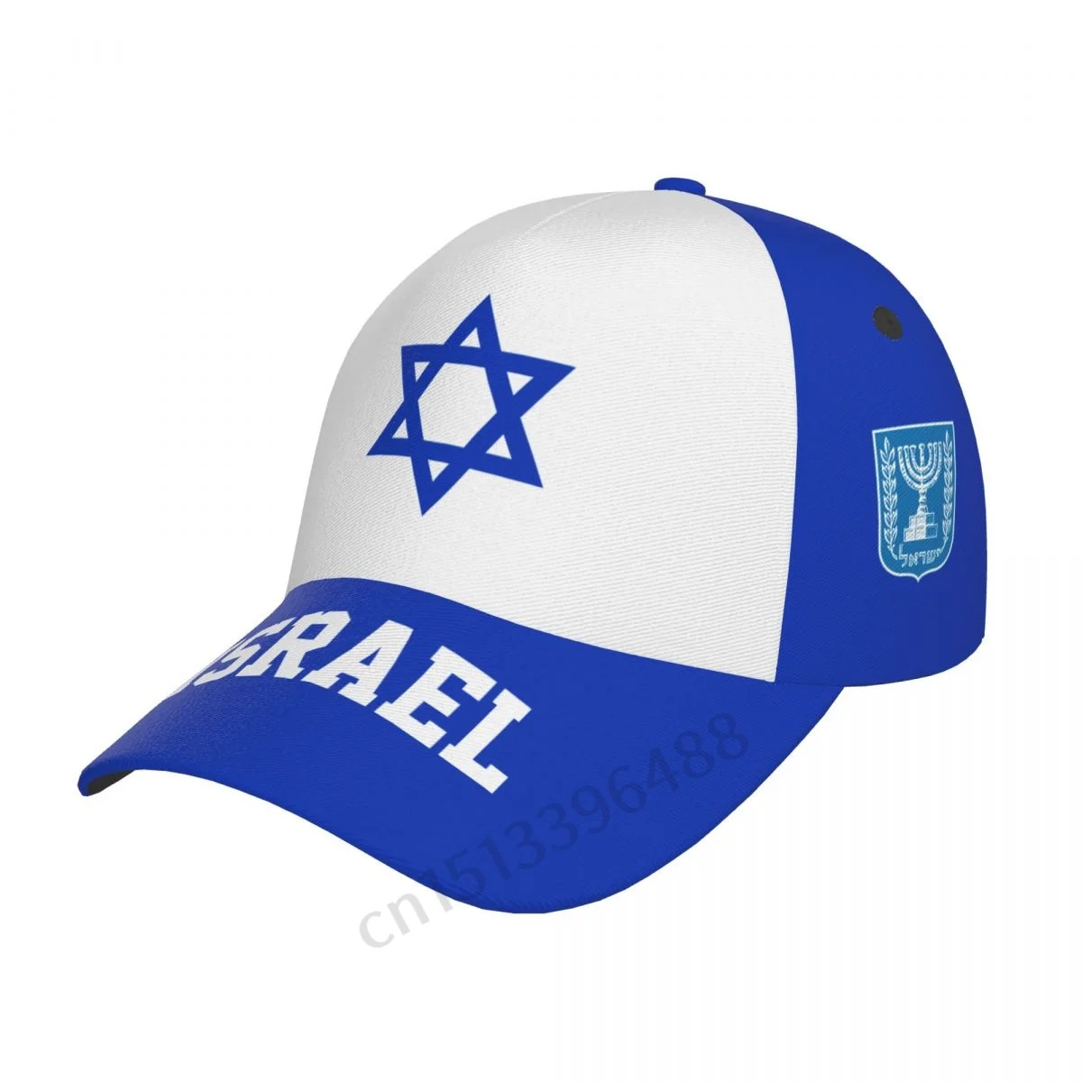 Israel Flag 3D Soccer Hats Sun Baseball Cap Breathable Adjustable Men Women Outdoor Fishing Hat