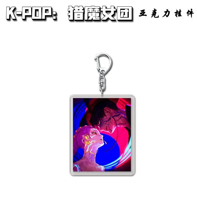 KPop Demon Hunting Series Portachiavi in acrilico Film hot Merch Portachiavi Moda Rumi Bag Accessori pendenti Divertente regalo di compleanno