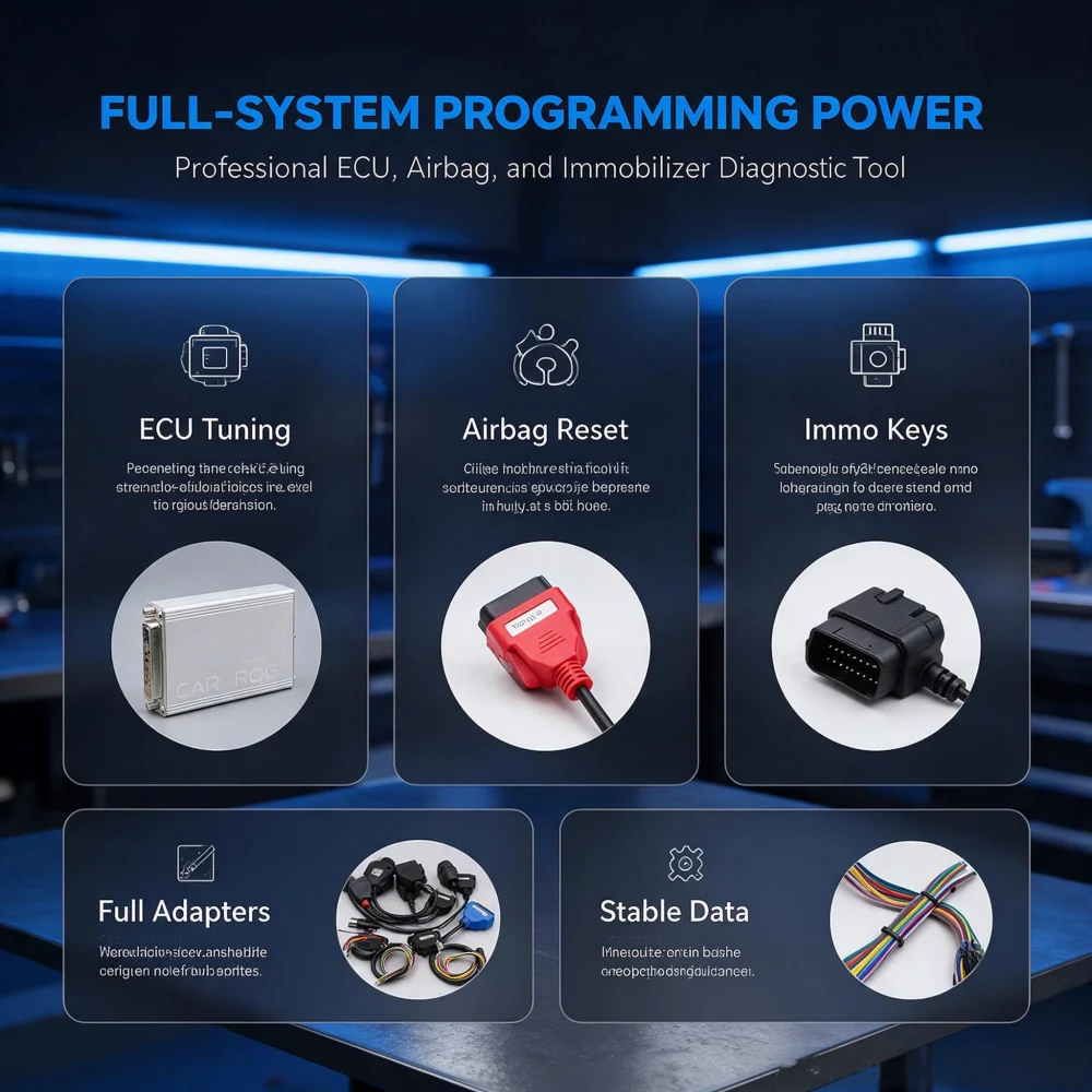 Free Keygen Online Carprog V8.21 V13.77 Full Set Auto Repair Tool Car Prog 8.21 13.77 Airbag Reset/Radio Code/ECU ProgrammerI