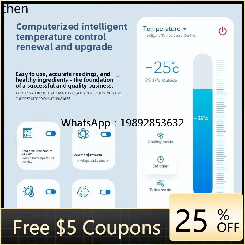 

Refrigerated Display Cabinet Freezer Display Transparent Fresh-keeping Cabinet Commercial Horizontal