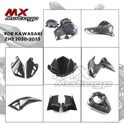 For KAWASAKI ZH2 2024 Z H2 2020-2024 Carbon Fiber Fender Motorcycle Winglets Side Panels Fairing Kits Guard Cowl Protection