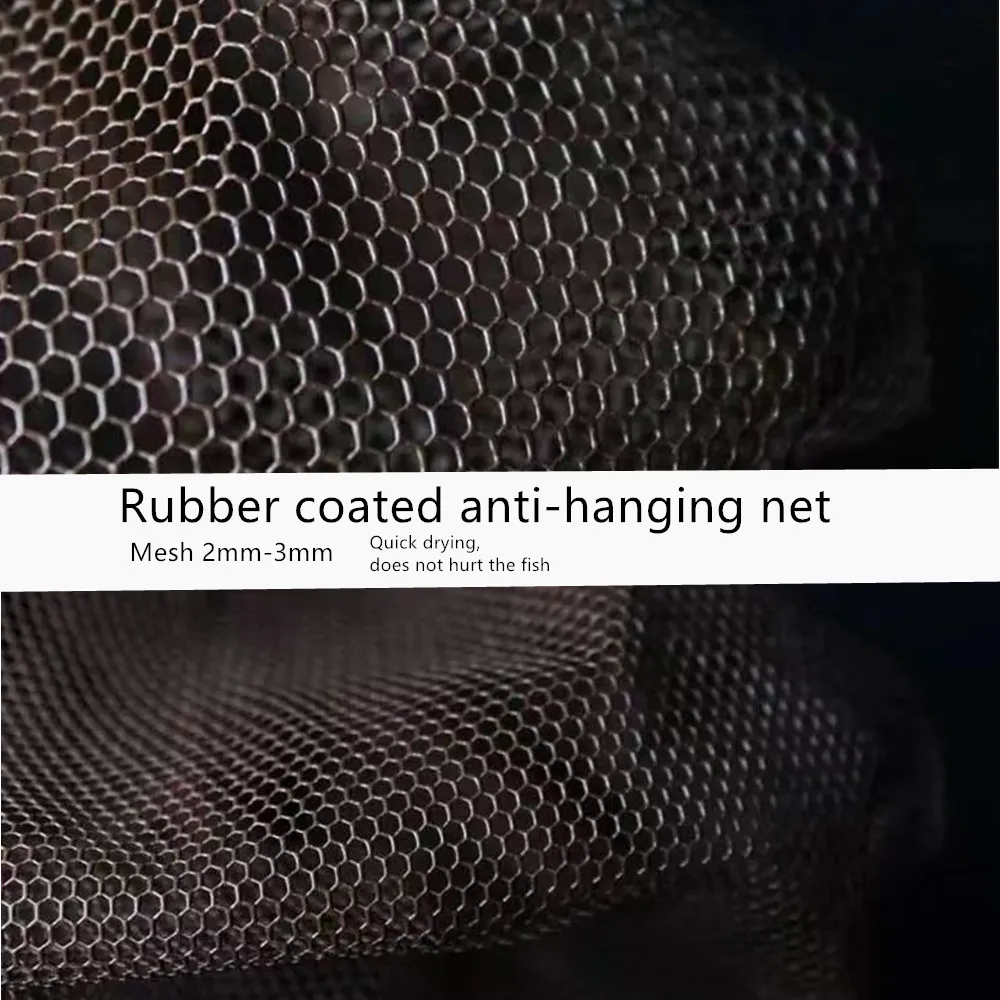 Dreieckiges Faltenkescher zum Angeln, Edelstahl-Schaufelnetz, hohles Handnetz, 40–60 cm, starke, solide Angelwaren, Fischfalle – Detail 17