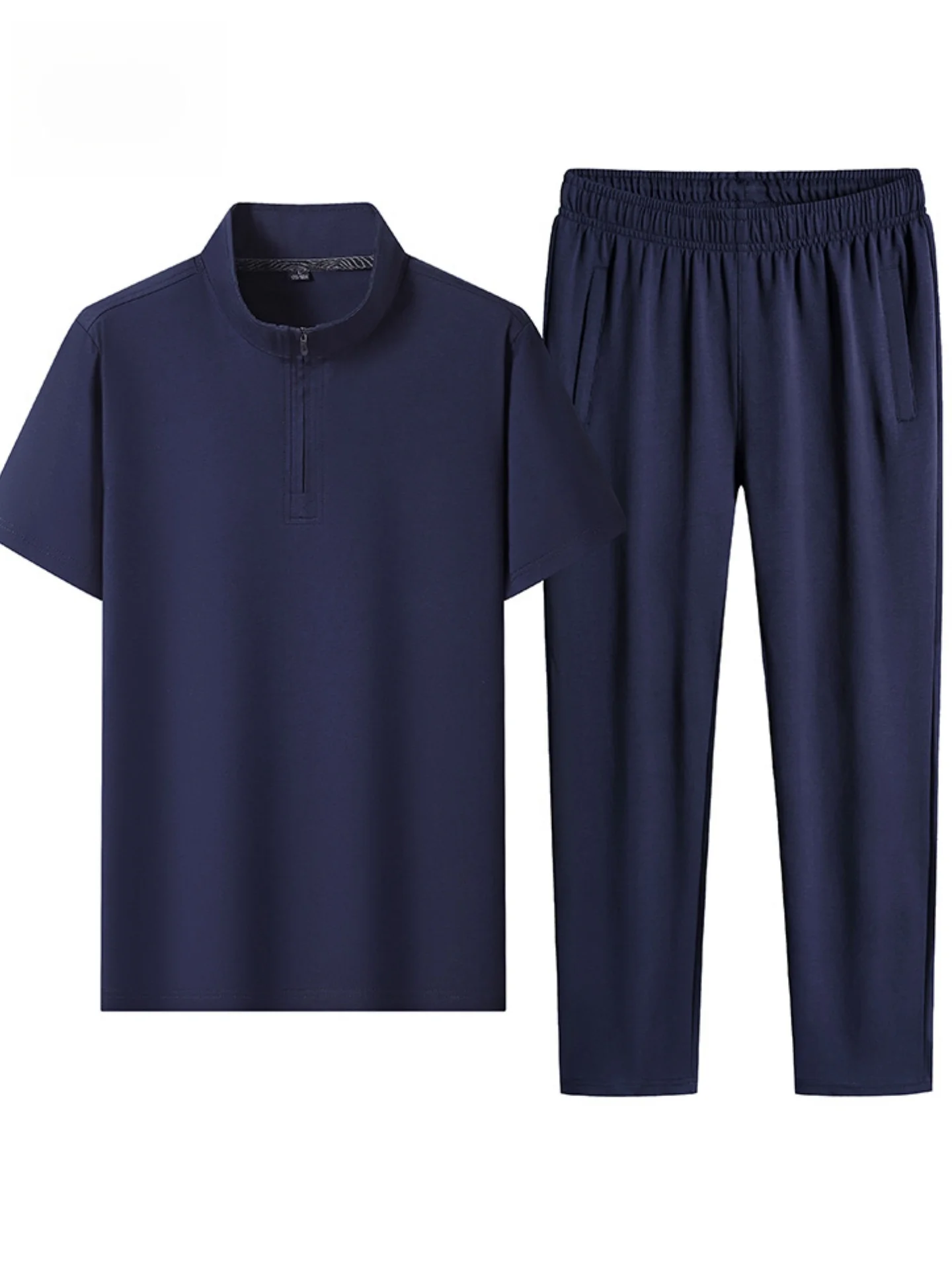 ensemble-de-sport-en-pur-coton-pour-homme-–-collection-ete-–-coton-glace-ultra-fin-–-tenue-decontractee-de-course-–-confortable-et-respirant-–-pantalon-long
