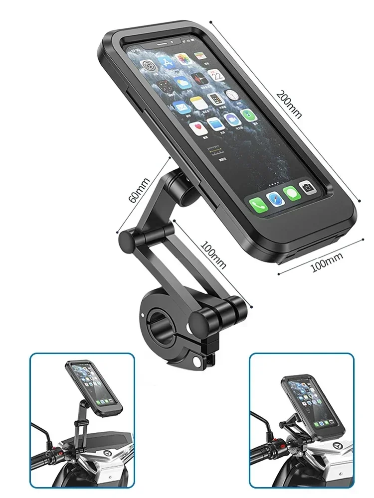 AliExpress NONE Universal Waterproof 360° Swivel Phone Mount for Motorcycle/Bike Adjustable GPS Holder for Cellphones & Navigation Apps