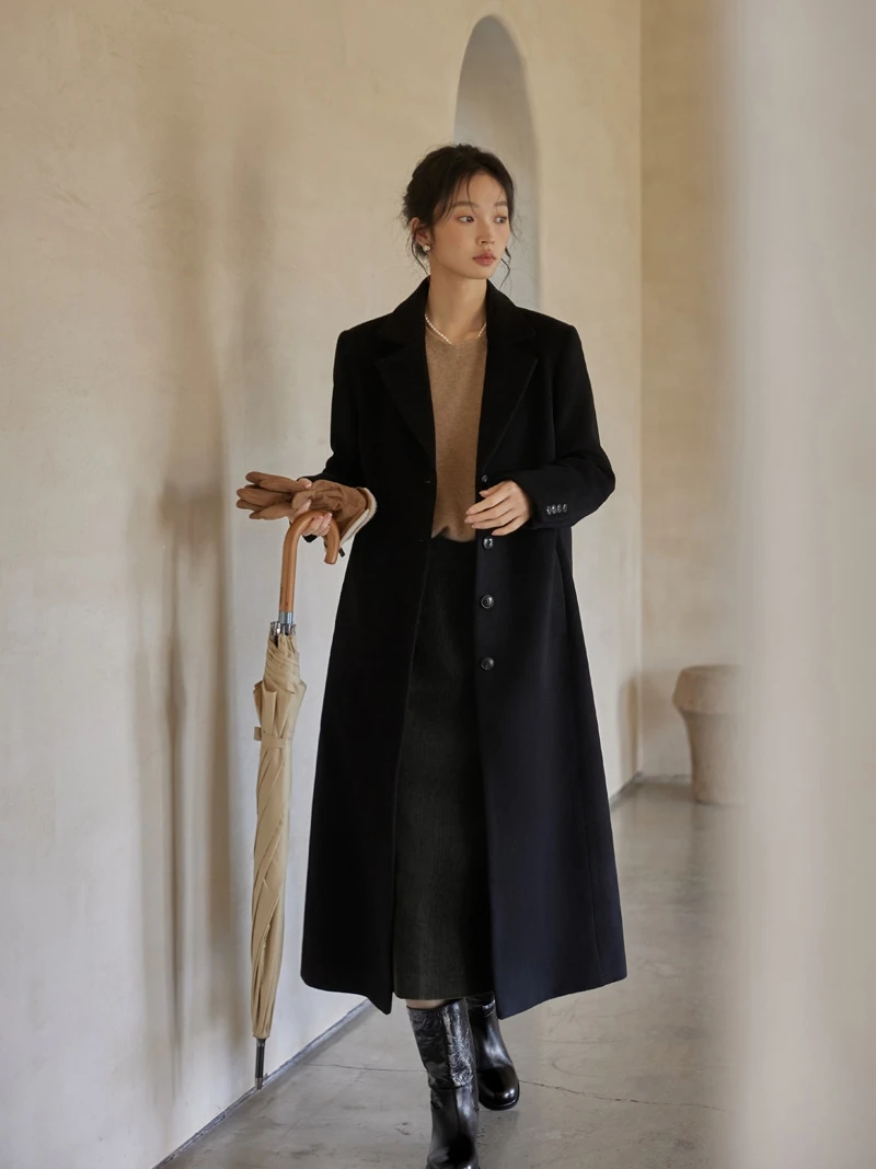 

Осенне-зимнее винтажное шерстяное приталенное пальто из твидового вельвета цвета кэмел, с регулярной шириной плеч, в стиле пиджака, женская модная верхняя одежда