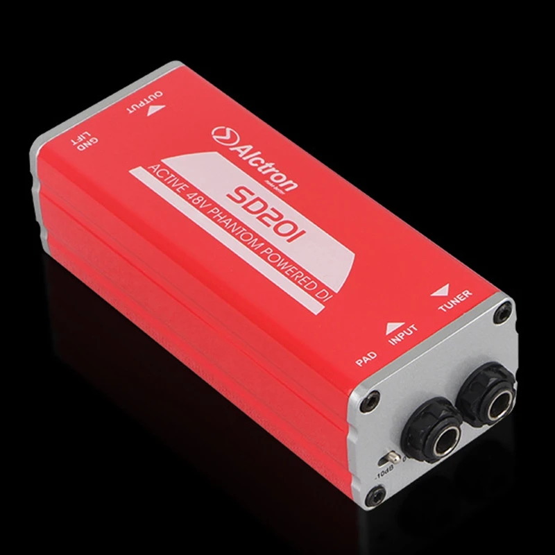 Y69A Alctron SD201 Active DI Box Impedance Transformation DIBOX Professional Stage Effects Direct Connect Box