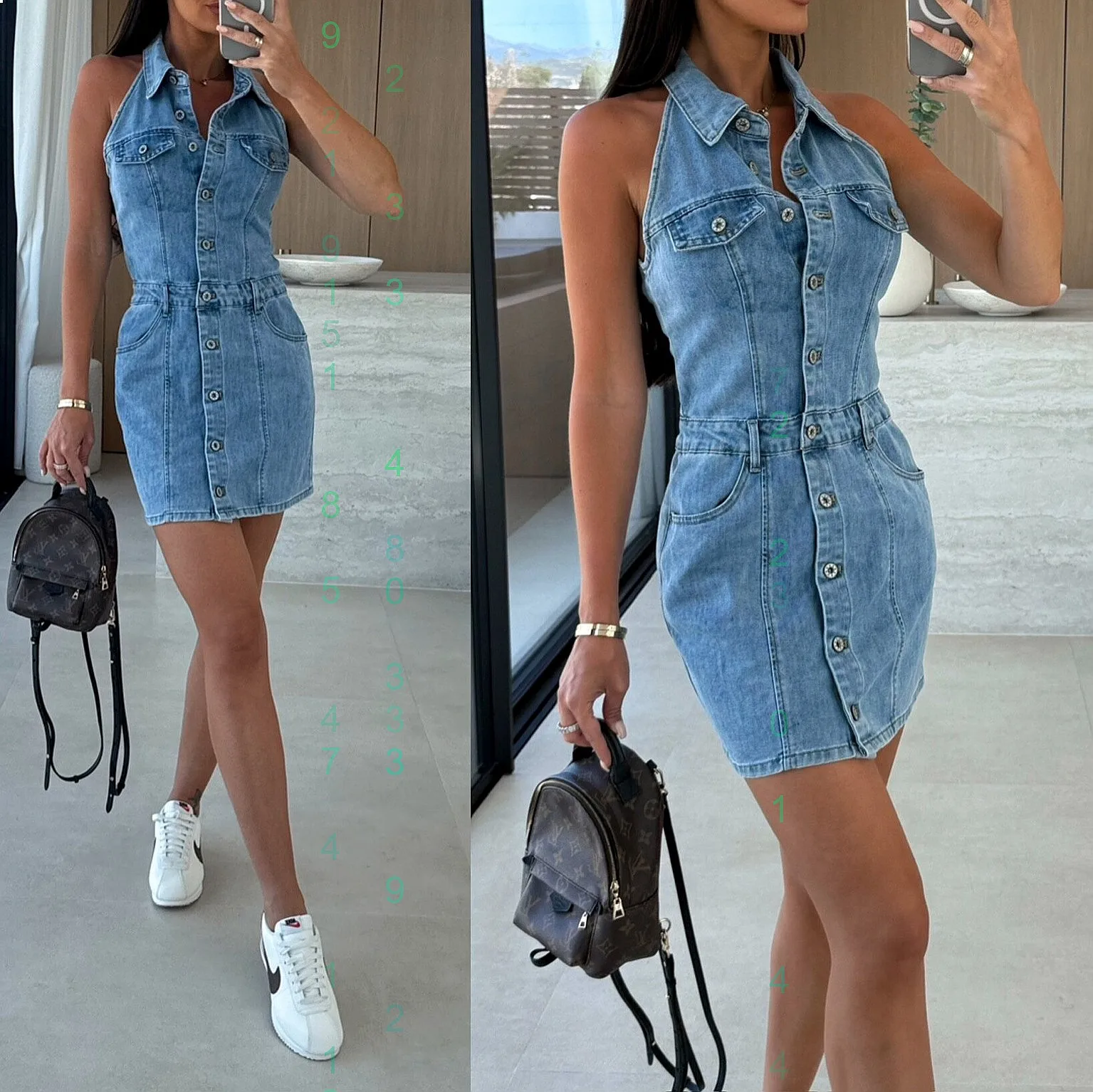 

Summer Denim Dress A Line Sleeveless Overall Jumpsuit Playsuit