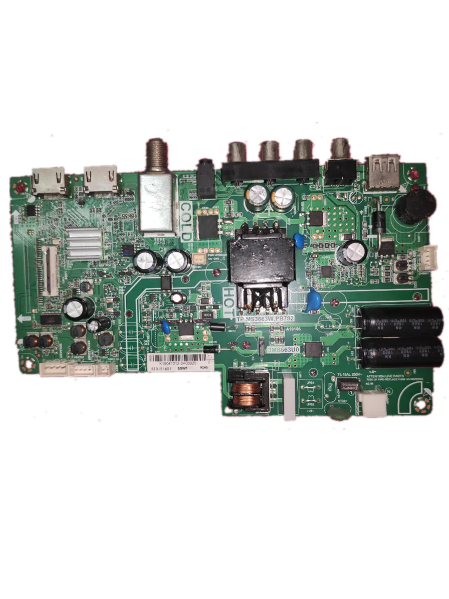 ¡Envío gratis! TP.MS3663W.PB782 3MS663U0 placa base de TV tres en uno probada bien 50w para st3151a07