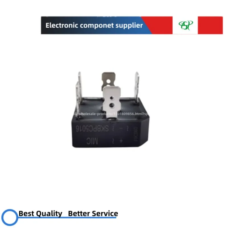 

10pcs SKBPC5016 50A 1600V 5 pin Three-phase rectifier bridge stack commonly used in electric welding machine